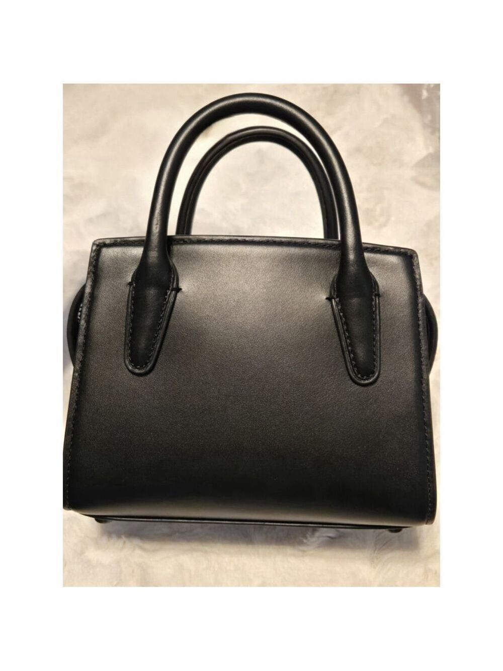 NWOT Andrea Mini Carryall Blackout Set W/ Wallet And Signature C Bag Charm - Picture 14 of 16